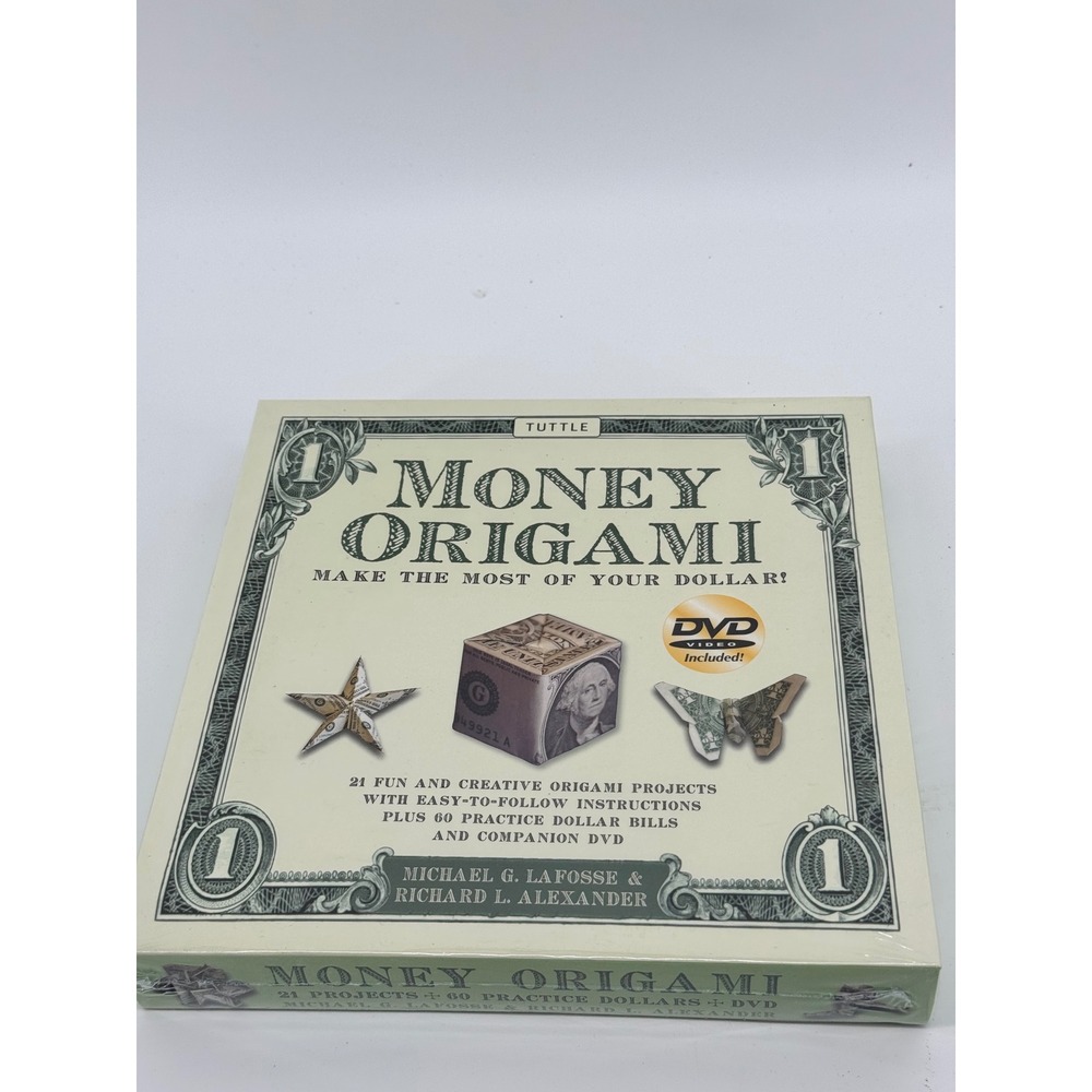 Money Origami Kit Michael LaFosse Richard Alexander 21 Projects DVD 60 Bills NEW